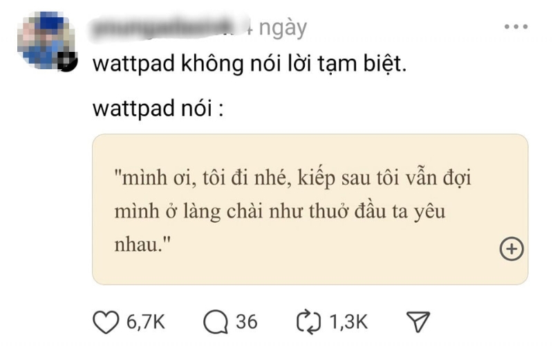 Nguồn gốc của trend Wattpad nói